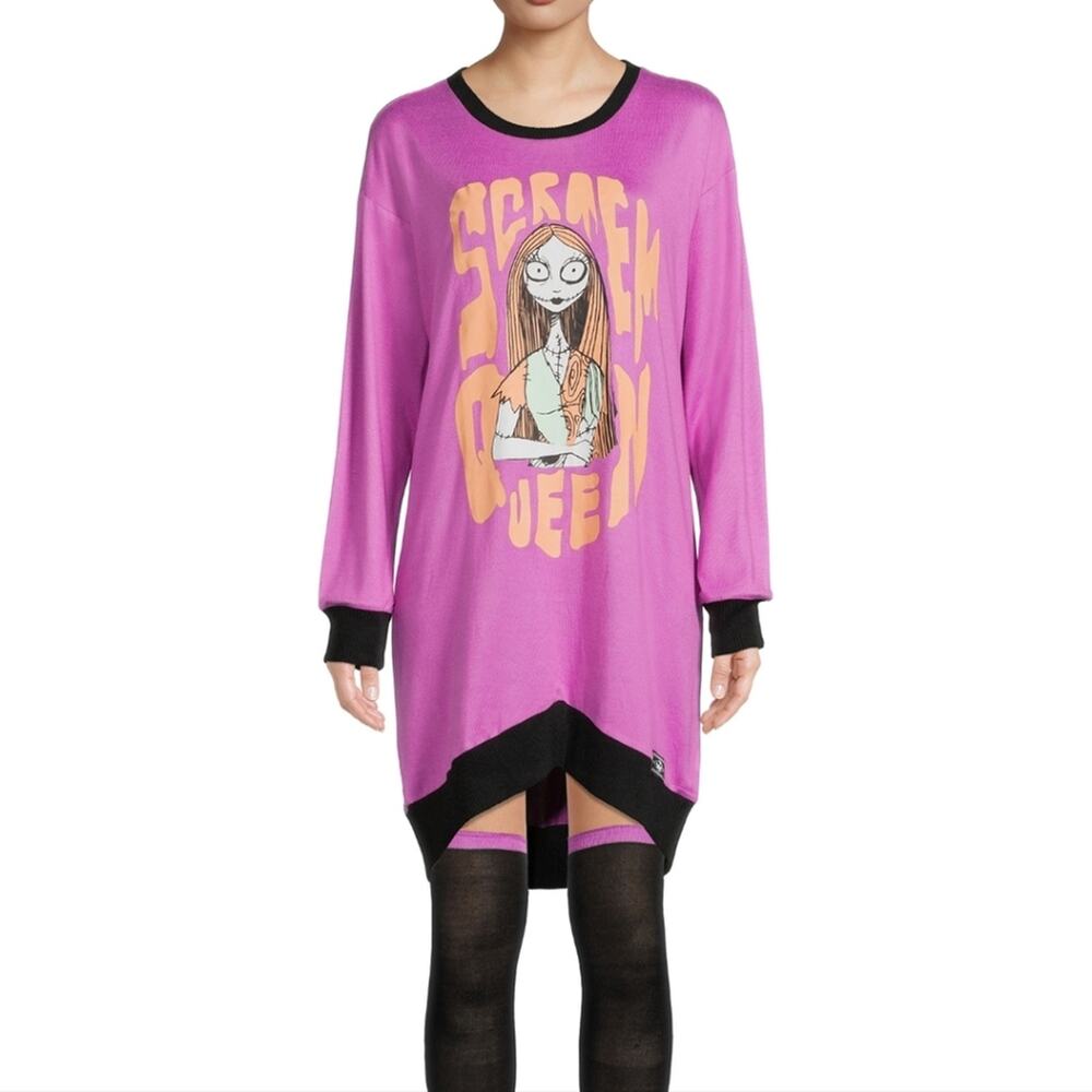 Disney Nightmare Before Christmas Scream Queen Sleepshirt Sleepwear Gown Medium - Picture 1 of 16